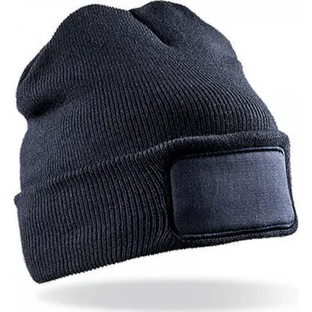 Čepice Result Winter Essentials Dvojitá čepice Thinsulate Beanie pro potisk či výšivku Barva: modrá námořní RC034