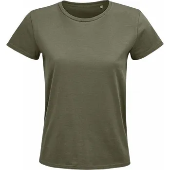 Dámské tričko Sol's Dámské organické tričko Pioneer bez postranních švů Barva: Khaki, Velikost: S L03579