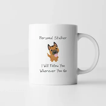 Žertovný předmět Personal stalker - hrnek s potiskem