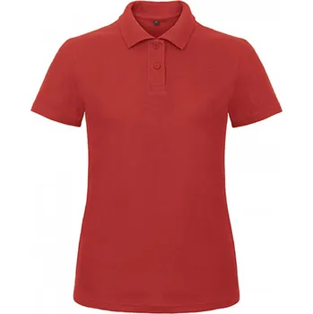 Dámské tričko B&C Základní dámská piké polokošile BC 180 g/m Barva: červená, Velikost: XL BCPWI11