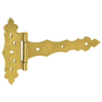 Tesařské kování DOMAX ZOB 200 Ozdobný bránový závěs ZNZ 200x50x170x2,5 žlutý