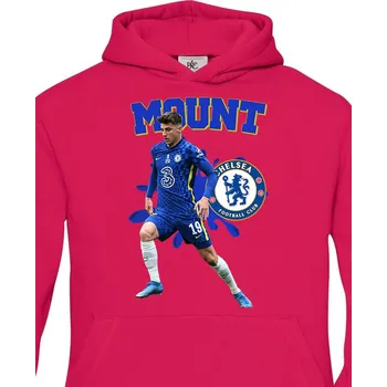 Chlapecká mikina Dětská mikina Mason Mount, Barva Purpurová, Velikost 122-128, Canvas Dětská mikina Bezvatriko.cz 2043