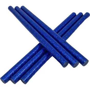 Průmyslové lepidlo BULDOK Tavné lepidlo barevné tyčinky GLITTER modrá 11,5x200mm 5kg