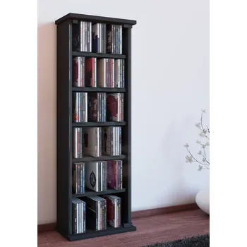 CD a DVD skříňka Vetro 31 x 92 cm černá CD a DVD skříňka Vetro 31 x 92 cm černá