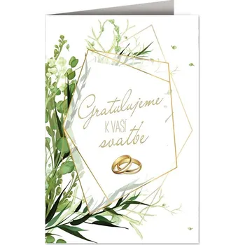 Svatební přání - Gratulujeme - prstýnky