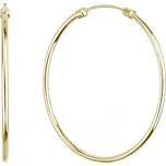 Pozlacené stříbrné náušnice kruhy 61008