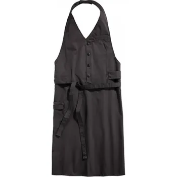 Kuchyňská zástěra CG Workwear Luxusní odolná nemačkavá zástěra Corcolle s bočními kapsami Barva: šedá tmavá, Velikost: 88 x 94 cm CGW260