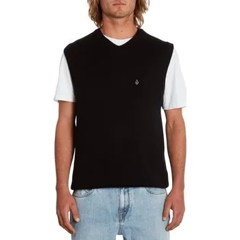 Pánské oblečení VOLCOM svetr - Nebulords Sweater Black (BLK) velikost: L