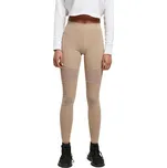 Dámské legíny Urban Classics se síťovanými vsadkami na přední straně Barva: softtaupe, Velikost: XS