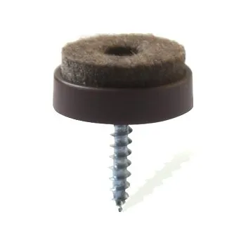 Podložka pod nábytek šroubovací filcový kluzák KRUH hnědý pr.28mm 8ks