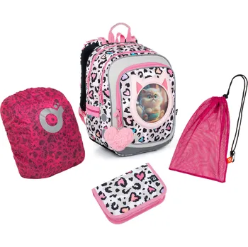 Set školních potřeb Lehký školní batoh Topgal s koťátky ENDY 23037 SET LARGE