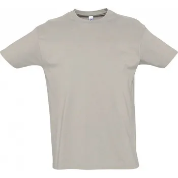 Sol's Pánské bavlněné tričko Imperial vysoká gramáž Barva: šedá světlá, Velikost: S L190