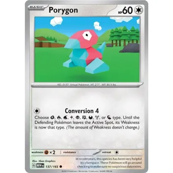 Karetní hra Porygon 137/165 - Scarlet & Violet 151 Typ karty: Non-Holo