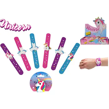 Náramek Jednorožec Unicorn náramek s jednorožcem 21,5cm Barvy: fialová