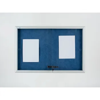 Vitrína AVELI informační modrá, 6xA4