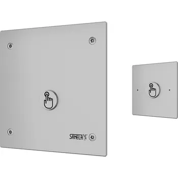 Klozet Sanela Piezo splachovač WC na tlakovou vodu s druhým tlačítkem pro oddálené spláchnutí SLW 03PA, antivandal