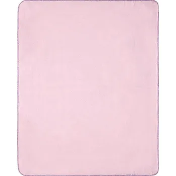 deka James & Nicholson Fleecová deka s prošitými okraji 130 x 170 cm Barva: růžová světlá JN1901