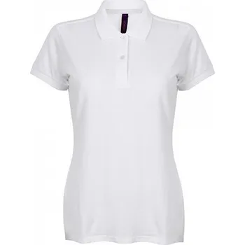 Dámské tričko Dámské bavlněné polo tričko mikropiké Henbury Barva: Bílá, Velikost: XXL W102