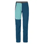 Dámské softshellové kalhoty Ortovox Berrino Pants W petrol blue S