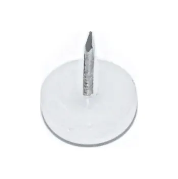 Nábytkové kování Kluzák A02 narážecí, pr. 16mm, bílý