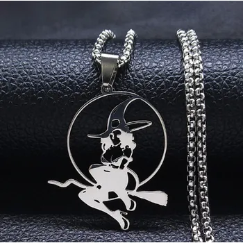 Náhrdelník B-TOP Náhrdelník z nerezové oceli Čarodějnice