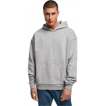 Pánská mikina Urban Classics Ultra těžká klokanka ve střihu Box Build Your Brand 460 g/m Barva: šedá světlá, Velikost: XXL BY162