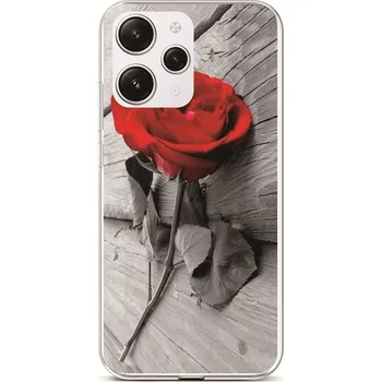 Pouzdro na mobilní telefon Kryt Xiaomi Redmi 12 Červená růže (obal neboli pouzdro na Xiaomi Redmi 12)