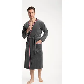 Dámský župan PÁNSKÝ ŽUPAN 854 grafit XL