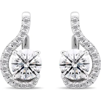 Módní doplněk Brilio Silver Třpytivé stříbrné náušnice s čirými zirkony EA375W + 2 měsíce na vrácení zboží