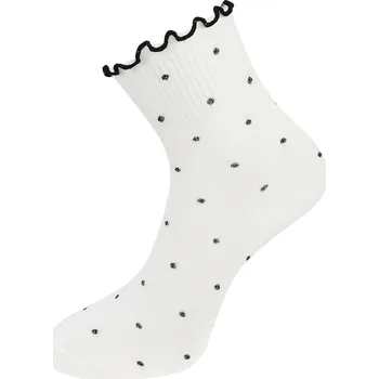 Dámské ponožky Dámské ponožky s puntíky NZP719 - bílé barvy 9001719-2 Velikost ponožek: 35-38