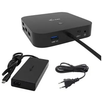 I-tec USB-C HDMI + Dual DP Docking Station with Power Delivery 100 W + i-tec Universal Charger 112 W
