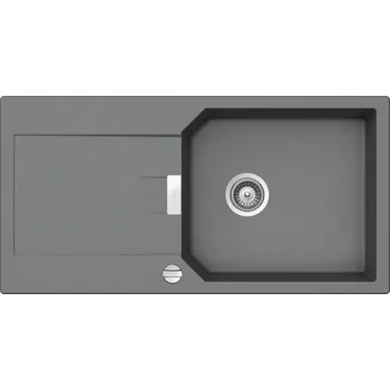 Granitový dřez SCHOCK kuchyňský dřez MANHATTAN D-100 L Barva (Cristalite): Croma (GCR 49), Instalace: Na desku