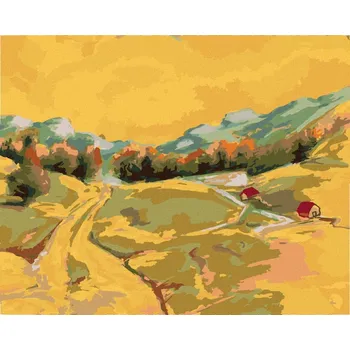 Diamondi Diamantové malování - POHLED NA LETNÍ KRAJINU Rozměr: 40x50 cm, Rámování: bez rámu a bez vypnutí plátna