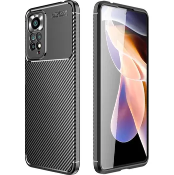 Kryt Xiaomi Redmi Note 11 Pro Armored Shockproof Carbon Fiber černý
