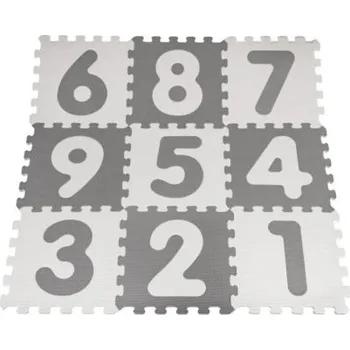 Antibakteriální pěnové puzzle Čísla, šedá
