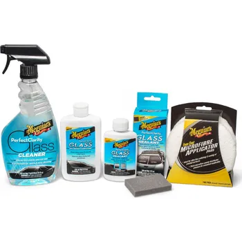 Meguiar's Perfect Clarity Glass Care Kit - sada na kompletní péči, leštění a ochranu skleněných povrchů