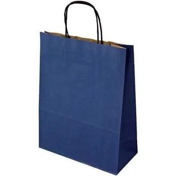 Papírová taška modrá ExtraTWIST 240x110x330 mm s krouceným uchem