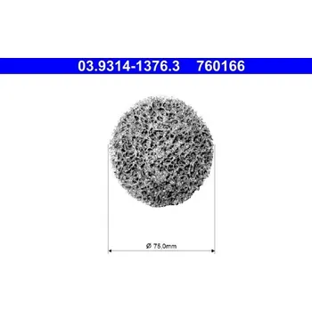 Čisticí kotouč, čisticí souprava - náboj kola ATE 03.9314-1376.3
