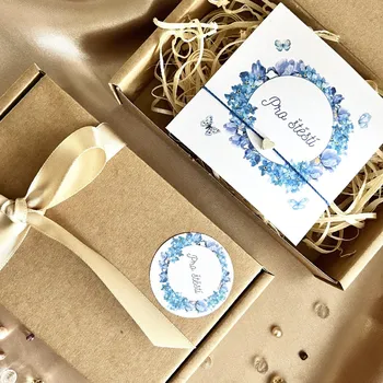 Dárkový potravinový koš Dárkové balení s náramkem Pro štěstí 2