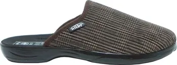 Pánské pantofle Hilby ZB-020 Manžestr (štruks) brown Varianta: 44