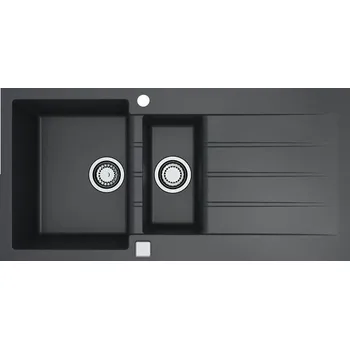 Granitový dřez Alveus CADIT 80 černý 91 + pop up sifon 1000x500x200 mm