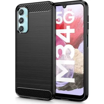 Pouzdro na mobilní telefon Tech-Protect | Tech-Protect Carbon kryt na Samsung Galaxy M34 5G, černý
