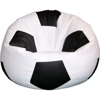 Sedací pytel Sedací Vak Fotbalový míč 60 cm barevné provedení Toffel sedací vak míč: bílá a černá