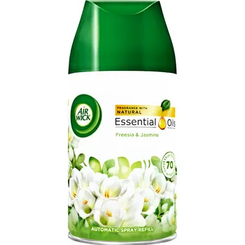 Air wick Freshmatic náplň do osvěžovače vzduchu - Frézie a Jasmín 250 ml (Air Wick Freshmatic | náplň | Frézie | Jasmín | 250 ml | osvěžovač vzduchu | automatický osvěžovač | náhradní náplň | vůně do bytu | bytový parfém | dlouhotrvající vůně | 70 dní vůn