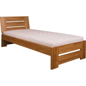 Postel Dubové lůžko LK282 - masiv dub - rozměry 80x200, 90x200, 100x200 cm