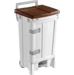 TTS Italy Odpadkový koš Open-Up 90l Barva: hnědá, Rozdělovník: ano 2x45l