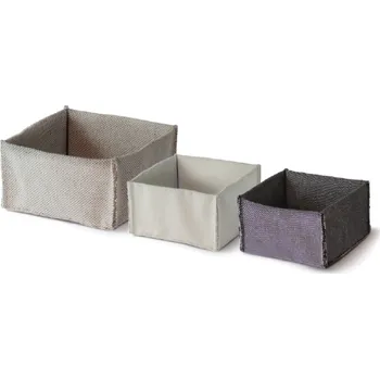 Úložný box Taška na pečivo 140 × 140 × 80 cm, bavlna/černá