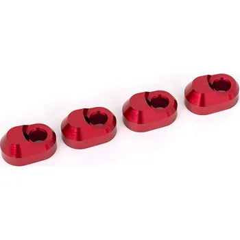 RC model Traxxas držák čepu těhlice hliníkový červeně eloxovaný (4)