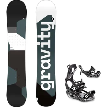 Snowboard Gravity snowboards Snowboard komplet Gravity Adventure 24/25 + vázání Fastec FT360 black Velikost: 144 cm, Velikost vázání: L