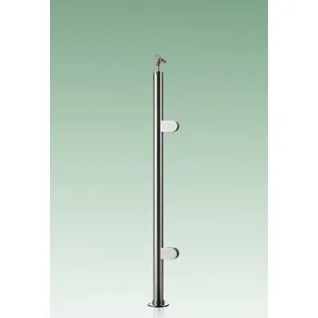 Zábradlí JAP Nerezový sloupek horní kotvení krajní sklo Typ nerezu: AISI 304